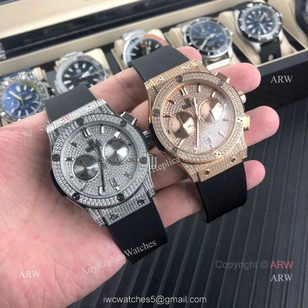 Classic Fusion Hublot Knock off Watch Rose Gold Iced Out watch Classic Fusion Hublot Knock off Watch Rose Gold Iced Out watch