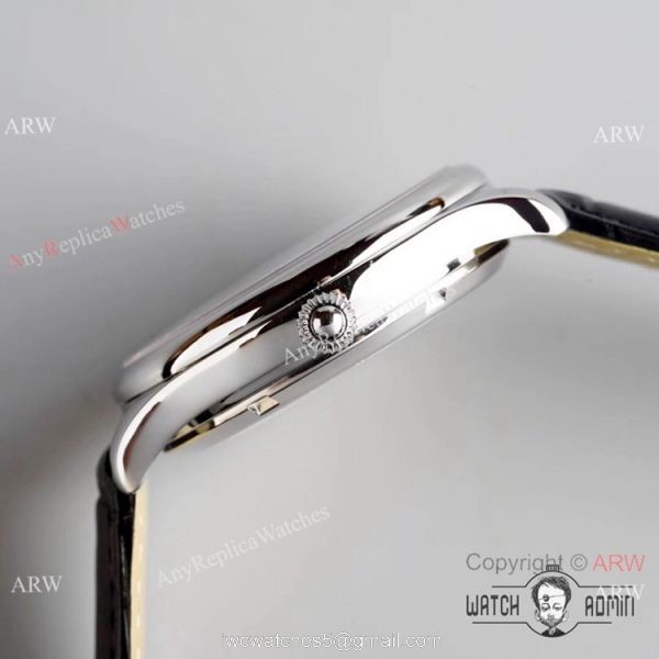 Swiss Grade 1 Patek Philippe Moonphase Replica Wristwatch Blue Dial Black Leather Strap Swiss Grade 1 Patek Philippe Moonphase Replica Wristwatch Blue Dial Black Leather Strap