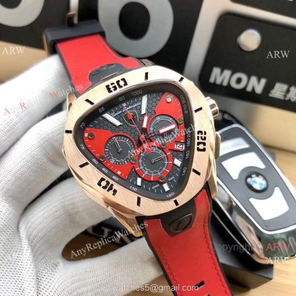 Copy Tonino Lamborghini Spyder C Line 66 anniversary Watches SS Black Dial Copy Tonino Lamborghini Spyder C Line 66 anniversary Watches SS Black Dial