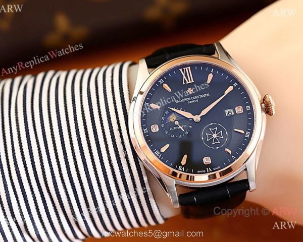 AAA Quality Copy Vacheron Constantin Geneve Watch with Moonphase Dial AAA Quality Copy Vacheron Constantin Geneve Watch with Moonphase Dial