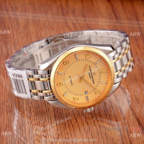 Buy Copy Vacheron Constantin Geneve Watches 2-Tone White Face Buy Copy Vacheron Constantin Geneve Watches 2-Tone White Face