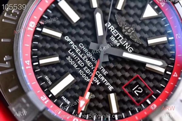 GF Swiss Grade Replica Breitling Avenger II GMT Watch SS Red Rubber Strap GF Swiss Grade Replica Breitling Avenger II GMT Watch SS Red Rubber Strap