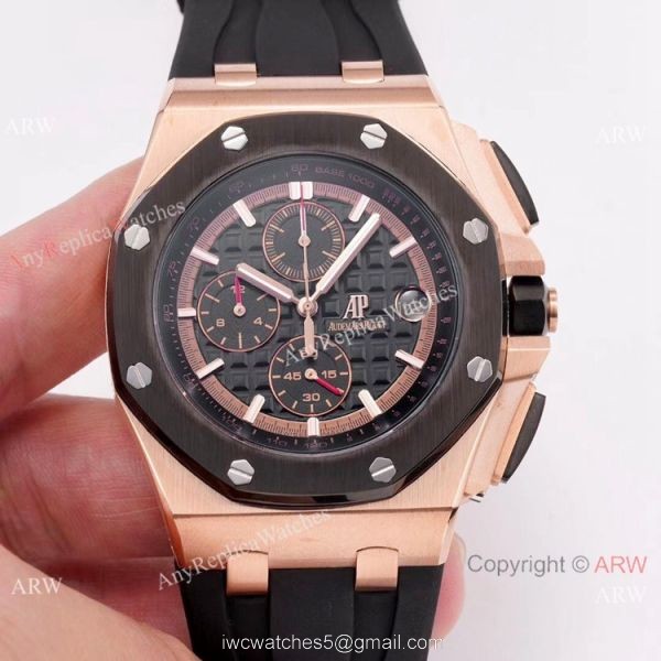 Copy Audemars Piguet Royal Oak Offshore SS BlackRed Face watch New Style Copy Audemars Piguet Royal Oak Offshore SS BlackRed Face watch New Style