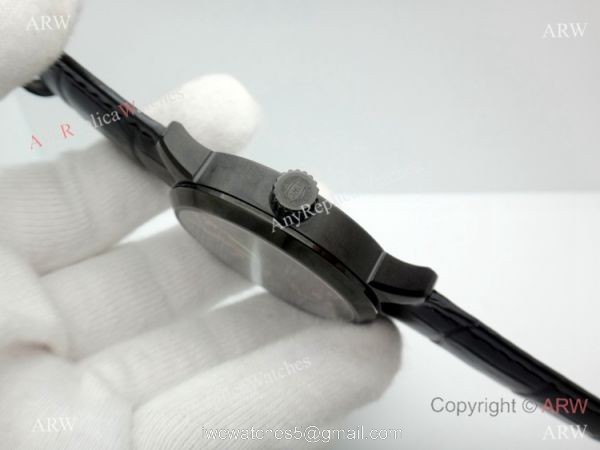 Replica IWC Mark XVIII 40mm Watch Black Case Orange Markers Replica IWC Mark XVIII 40mm Watch Black Case Orange Markers