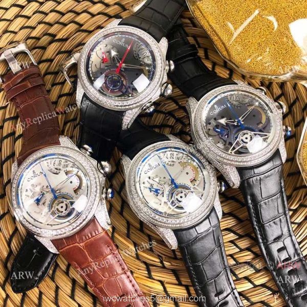 Bubble Chronograph Corum Watch Diamond Case Black Dial Bubble Chronograph Corum Watch Diamond Case Black Dial