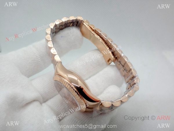 Rose Gold Rolex Presidential Replica Watch 28mm Women Rose Gold Rolex Presidential Replica Watch 28mm Women