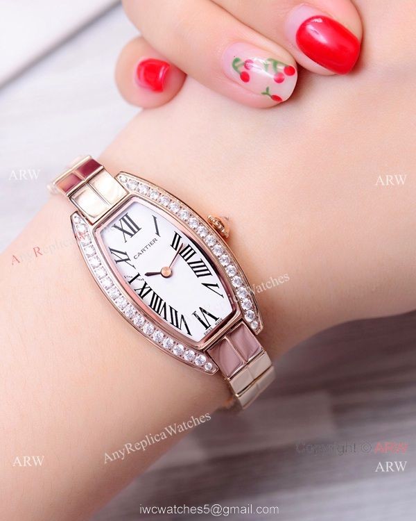 New Copy Cartier Mini Tonneau Stainless Steel White Dial 25mm Watches New Copy Cartier Mini Tonneau Stainless Steel White Dial 25mm Watches