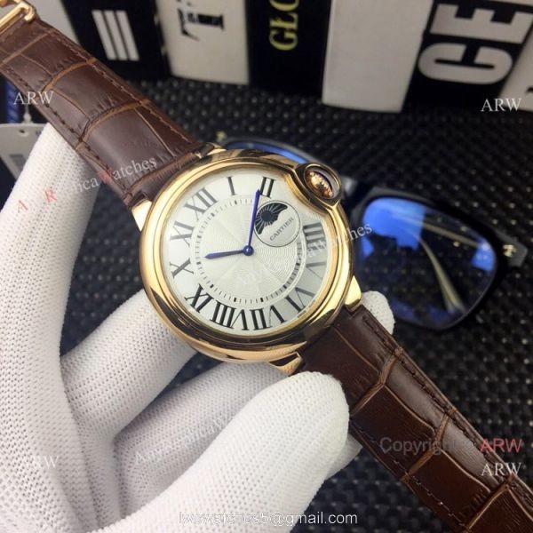 Clone Cartier Ballon Bleu AUTOMATIC Watches Rose Gold Moonphase Face Clone Cartier Ballon Bleu AUTOMATIC Watches Rose Gold Moonphase Face