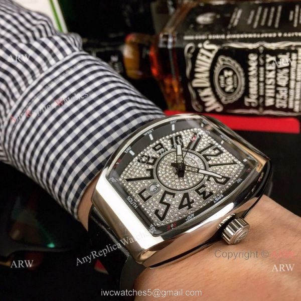 New Copy Franck Muller Vanguard Yachting V 45 Watch Diamond Face 54mm New Copy Franck Muller Vanguard Yachting V 45 Watch Diamond Face 54mm