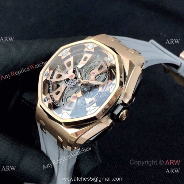 New Copy Audemars Piguet Royal Oak Offshore Limited Edition Watch Rose Gold Grey Face New Copy Audemars Piguet Royal Oak Offshore Limited Edition Watch Rose Gold Grey Face