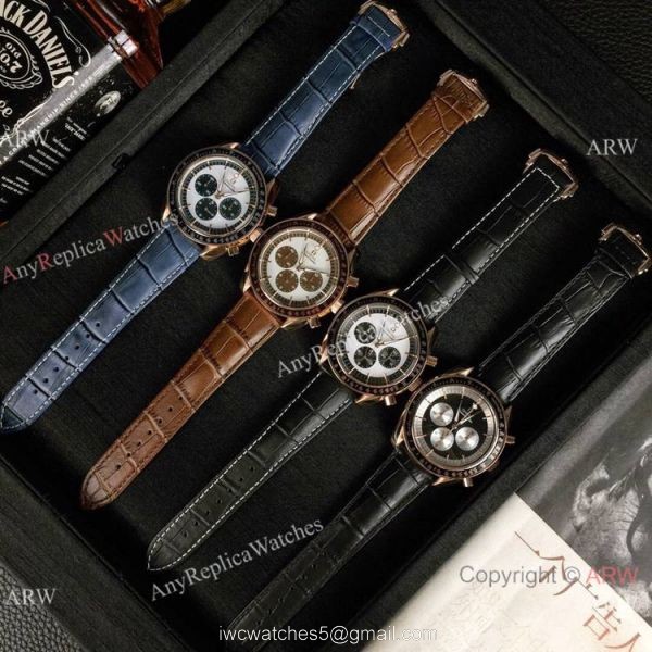 High Quality Omega Clone Watch Omega Speedmaster Chrono Rose Gold Brown Watch High Quality Omega Clone Watch Omega Speedmaster Chrono Rose Gold Brown Watch