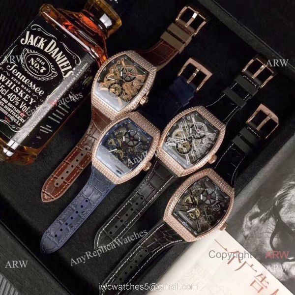New Copy Franck Muller Vanguard Tourbillon White Dial Rose Gold Watch New Copy Franck Muller Vanguard Tourbillon White Dial Rose Gold Watch