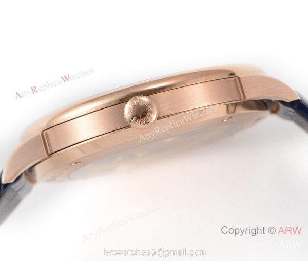 Swiss Grade Copy A.Lange Sohne Saxonia Thin 2892 Watch Rose Gold New Blue Dial Swiss Grade Copy A.Lange Sohne Saxonia Thin 2892 Watch Rose Gold New Blue Dial