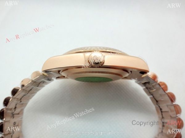 Replica Presidential Rolex Day Date 40mm Rose Gold Black Onyx Dial Watch Replica Presidential Rolex Day Date 40mm Rose Gold Black Onyx Dial Watch