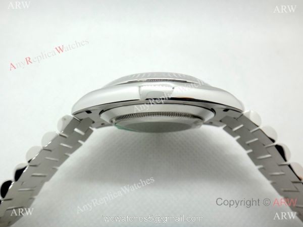 (EW) Replica Rolex DayDate II Stainless Steel Silver Face Watch Swiss ETA3255 (EW) Replica Rolex DayDate II Stainless Steel Silver Face Watch Swiss ETA3255