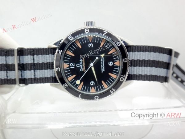 Omega Seamaster 300 Spectre Watch Replica Nato Strap Stainless Steel Case Omega Seamaster 300 Spectre Watch Replica Nato Strap Stainless Steel Case