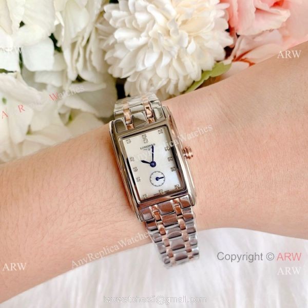 Replica Longines Dolce Vita Two Tone Rose Gold Watches 23mm Lady Replica Longines Dolce Vita Two Tone Rose Gold Watches 23mm Lady