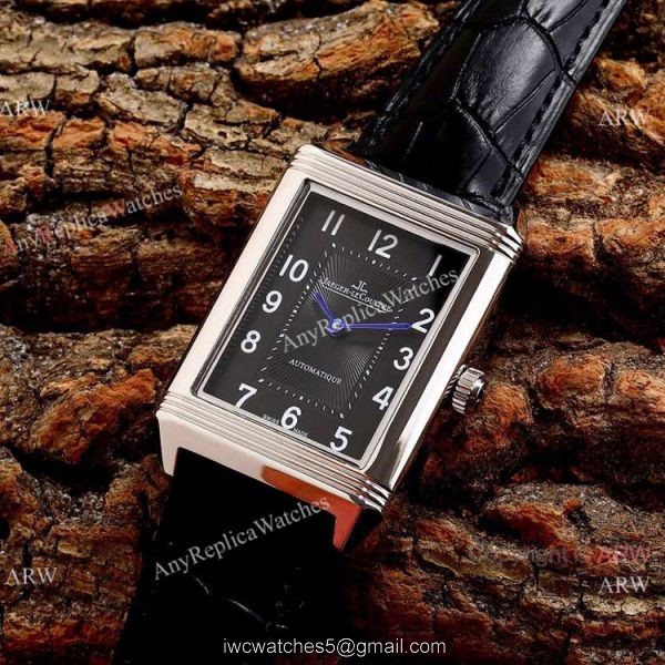 New Copy Jaeger-LeCoultre Reverso Classic 46mm Watch Stainless Steel Black Face New Copy Jaeger-LeCoultre Reverso Classic 46mm Watch Stainless Steel Black Face