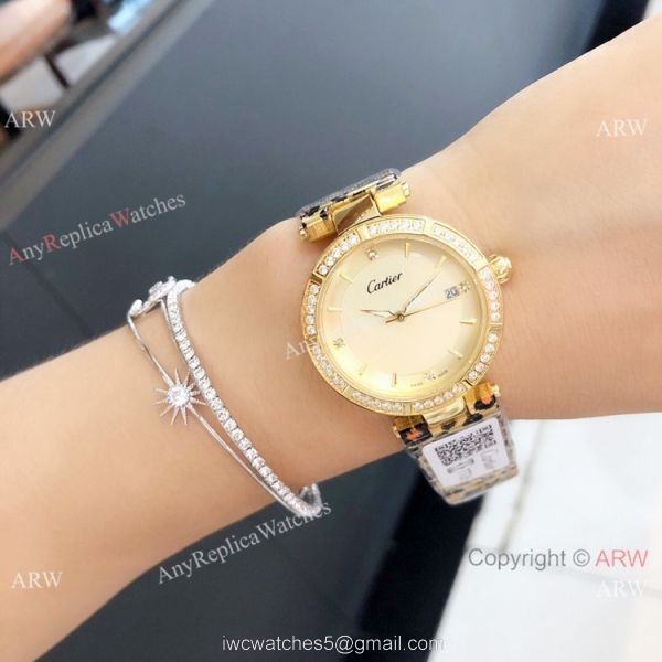 Replica Cartier Pasha de 35mm Lady watch Leopard Strap Replica Cartier Pasha de 35mm Lady watch Leopard Strap