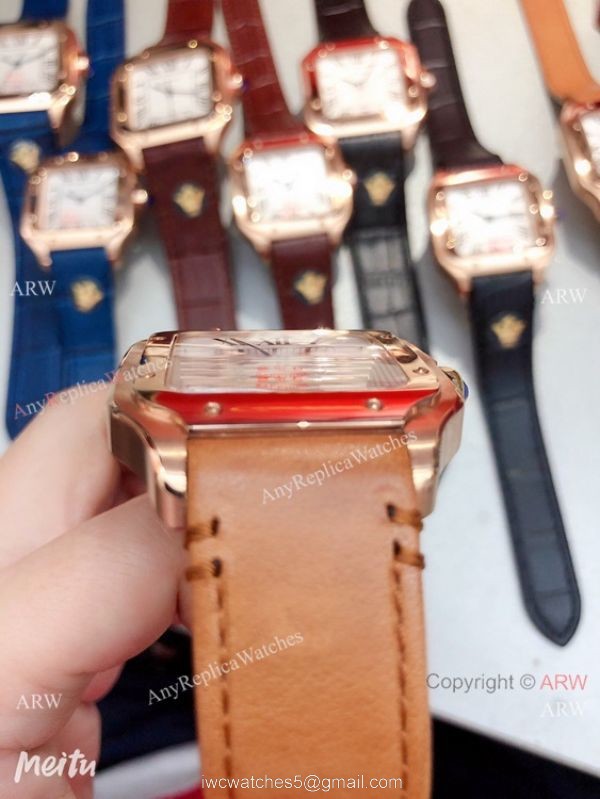 Clone Cartier Santos de Rose Gold Quartz Watch Japan Grade Clone Cartier Santos de Rose Gold Quartz Watch Japan Grade