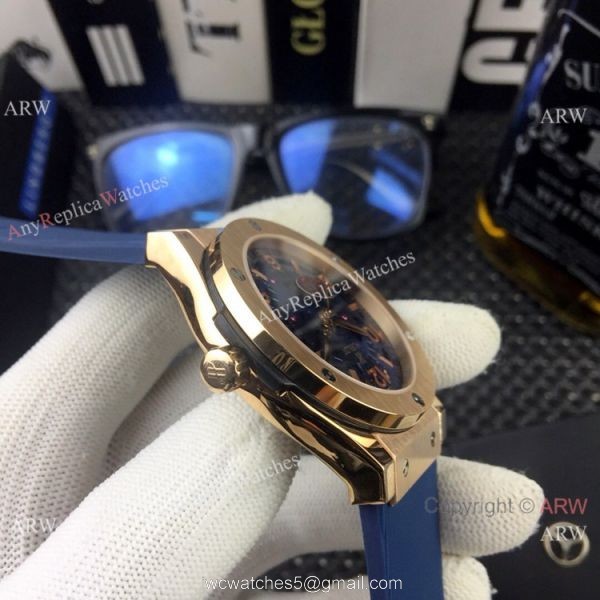 Copy Hublot Classic Fusion Skeleton Face Rose Gold Watch 2019 New Copy Hublot Classic Fusion Skeleton Face Rose Gold Watch 2019 New