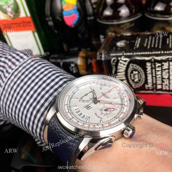New Copy Parmigiani Fleurier SS Blue Chronograph Dial Watches 45mm New Copy Parmigiani Fleurier SS Blue Chronograph Dial Watches 45mm