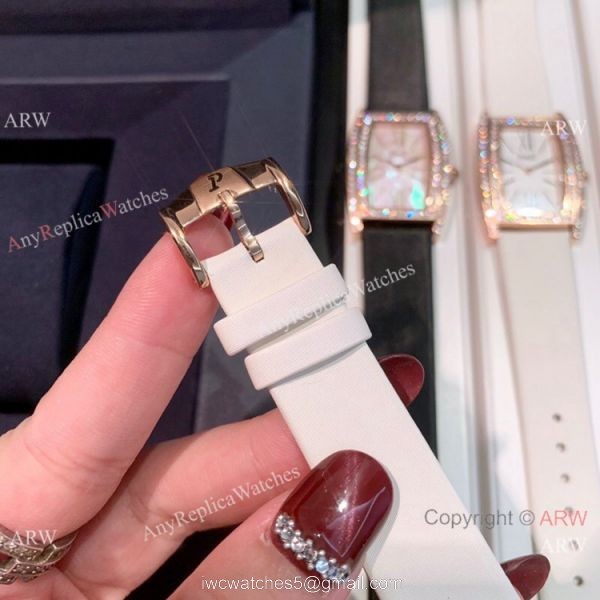 Copy Piaget Limelight Tonneau Rose Gold diamond Watch 27mm Copy Piaget Limelight Tonneau Rose Gold diamond Watch 27mm