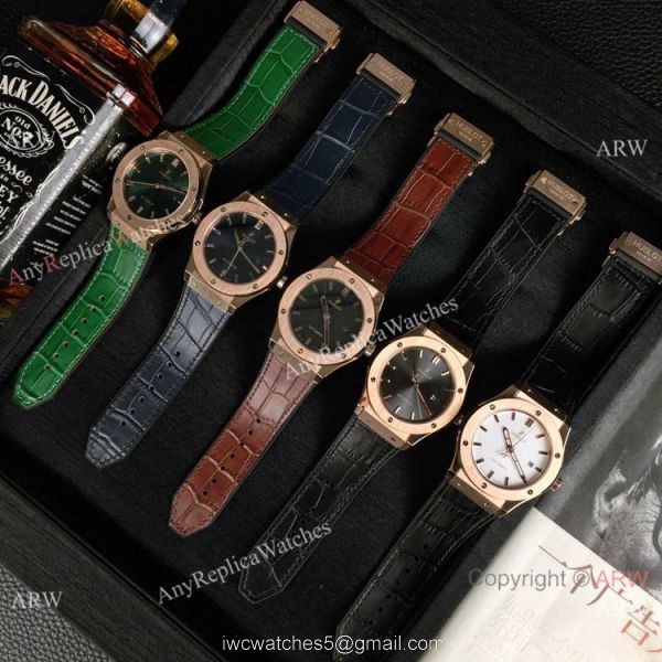 AAA Copy Hublot Classic Fusion 43mm Rose Gold Grey Face Watches AAA Copy Hublot Classic Fusion 43mm Rose Gold Grey Face Watches