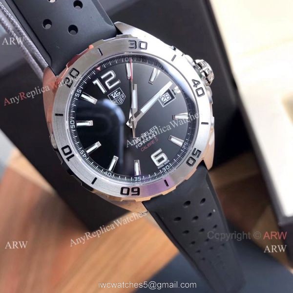 Swiss Grade Replica Tag Heuer F1 Calibre 5 Black Dial Watch 2019 New Swiss Grade Replica Tag Heuer F1 Calibre 5 Black Dial Watch 2019 New