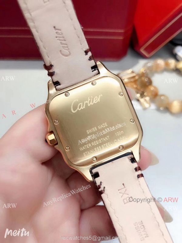 New Cartier Santos 100 Diamond Replica Watch Yellow Gold Diamond New Cartier Santos 100 Diamond Replica Watch Yellow Gold Diamond