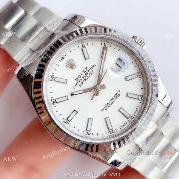 NEW Upgraded Copy Rolex Datejust II White Face Oyster Watch ETA3235 V3 Version NEW Upgraded Copy Rolex Datejust II White Face Oyster Watch ETA3235 V3 Version