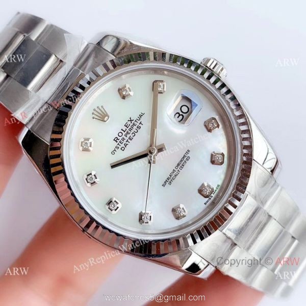NEW Upgraded ETA3235 V3 Rolex Datejust II Watch SS White MOP Face Oyster Band NEW Upgraded ETA3235 V3 Rolex Datejust II Watch SS White MOP Face Oyster Band