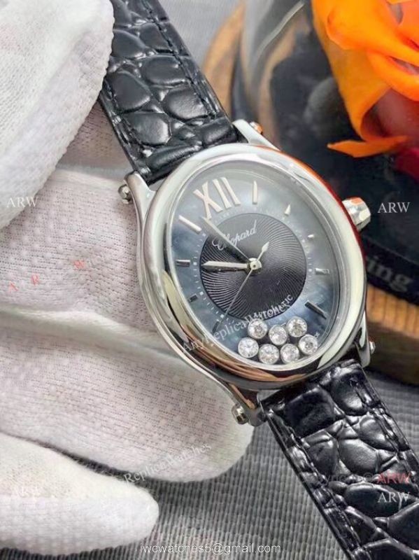 Replica Chopard Happy Sport Oval Lady Watch SS Gray Dial Replica Chopard Happy Sport Oval Lady Watch SS Gray Dial