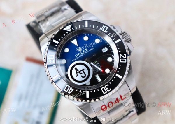 AJ Factory &8216;MAX Rolex Deepsea Blue Replica Watch 44mm AJ Factory &8216;MAX Rolex Deepsea Blue Replica Watch 44mm