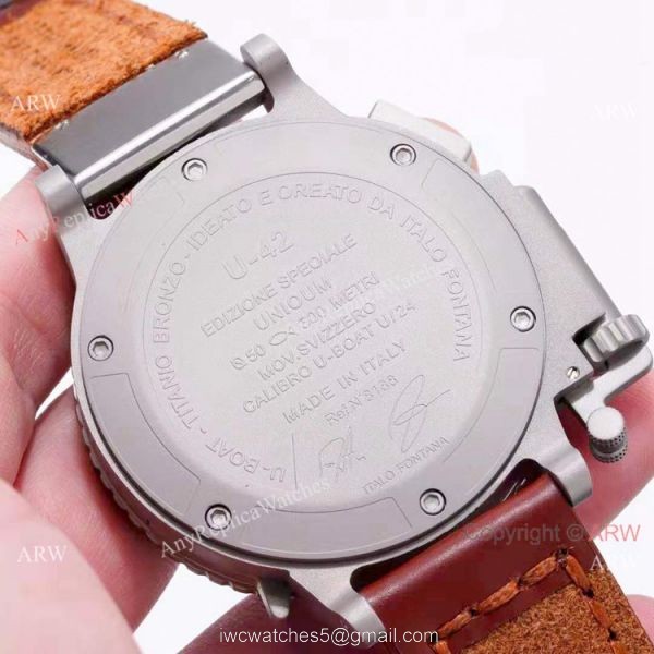 Best Replica U-Boat U-42 Limited Edition Chronograph Watch SS Black Dial Best Replica U-Boat U-42 Limited Edition Chronograph Watch SS Black Dial