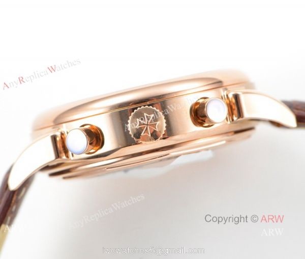 Swiss Replica Vacheron Constantin Geneve Rose Gold White Dial Watch 42mm Swiss Replica Vacheron Constantin Geneve Rose Gold White Dial Watch 42mm