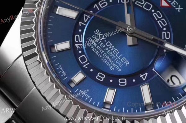Noob Factory Replica Rolex Sky Dweller Blue Dial Automatic Watch 42mm Noob Factory Replica Rolex Sky Dweller Blue Dial Automatic Watch 42mm