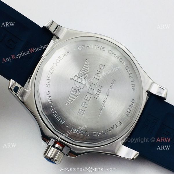 2021 New! TF Factory Breitling Superocean 44 Automatic Watch Blue Rubber Strap 2021 New! TF Factory Breitling Superocean 44 Automatic Watch Blue Rubber Strap