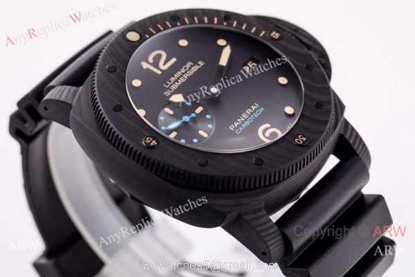 Swiss Grade 1 Panerai Luminor Submersible Carbon Watch VS Factory V2 Swiss Grade 1 Panerai Luminor Submersible Carbon Watch VS Factory V2