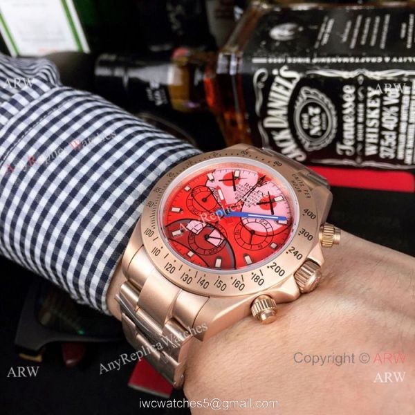 Rolex Daytona All Black Red Dial 40mm Watches Rolex Blaken Replica Rolex Daytona All Black Red Dial 40mm Watches Rolex Blaken Replica