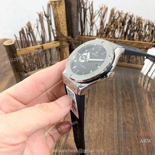 Fake Hublot Classic Fusion SS Black Dial Watches 42mm Fake Hublot Classic Fusion SS Black Dial Watches 42mm