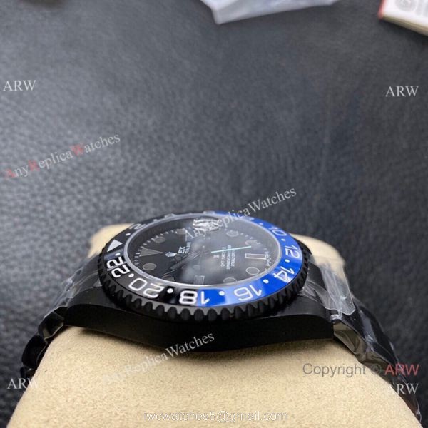 KS Factory Rolex GMT Master II Swiss ETA Black Blue Replica Watch with 2836 Movement KS Factory Rolex GMT Master II Swiss ETA Black Blue Replica Watch with 2836 Movement