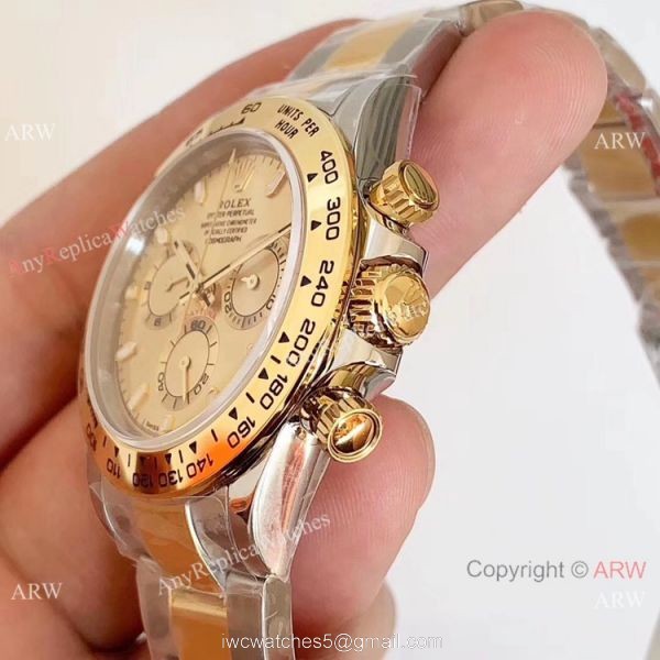 1:1 Best Edition Copy Rolex Daytona Two Tone 40mm Watch Noob Factory Swiss 4130 1:1 Best Edition Copy Rolex Daytona Two Tone 40mm Watch Noob Factory Swiss 4130