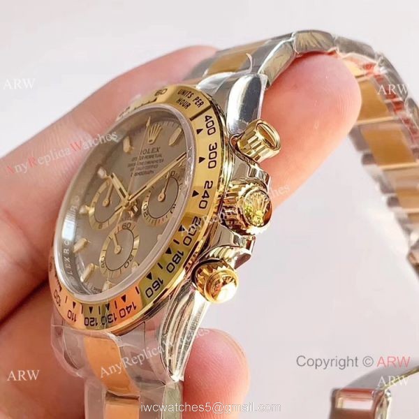 1:1 Best Edition Replica Rolex Daytona Gray Dial Two Tone Watch Noob Factory 4130 1:1 Best Edition Replica Rolex Daytona Gray Dial Two Tone Watch Noob Factory 4130