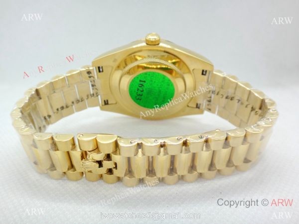 Replica Rolex Presidential Diamond Day-Date Green Dial Yellow Gold Watch 40mm Replica Rolex Presidential Diamond Day-Date Green Dial Yellow Gold Watch 40mm