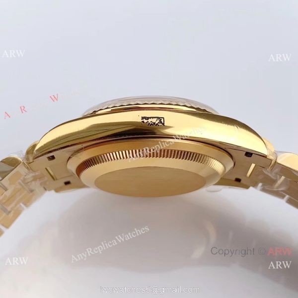 (EW Factory )Rolex Oyster Perpetual Day Date Fake Watch All Gold White MOP Dial 36mm (EW Factory )Rolex Oyster Perpetual Day Date Fake Watch All Gold White MOP Dial 36mm