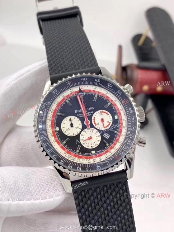 Breitling Navitimer 1 Swissair Stainless Steel Chronograph Watch Breitling Navitimer 1 Swissair Stainless Steel Chronograph Watch