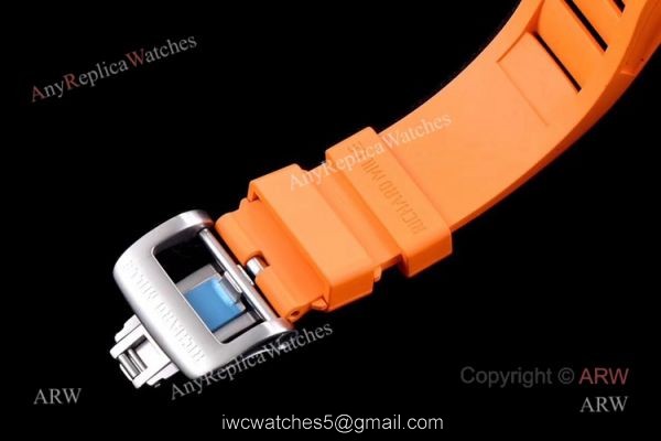 KV Factory Swiss Replica Richard Mille Bubba Watson RM 055 White Ceramic Automatic Watch Orange Rubber Band KV Factory Swiss Replica Richard Mille Bubba Watson RM 055 White Ceramic Automatic Watch Orange Rubber Band