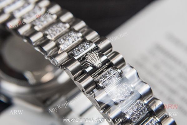 Iced Out Rolex Oyster Perpetual Day Date Fake Watches Swiss 2836-2 Iced Out Rolex Oyster Perpetual Day Date Fake Watches Swiss 2836-2