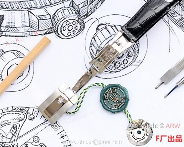 NEW UPGRADED Clone Rolex Datejust II 41mm Watch Black Dial Black Leather Strap NEW UPGRADED Clone Rolex Datejust II 41mm Watch Black Dial Black Leather Strap